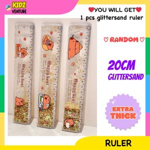 (READY STOCK)Kuromi Ruler 15cm Moveable Children Stationery Kid Present Gift Reward 库洛米可流动直尺波浪尺文具儿童礼物 Pembaris