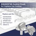 A 03546301 /02/03 5304525746 5304504839   Cooktop Knobs for Frigidaire Stove, Compatible with Frigidaire Gas Stove Knob FFGC3026SSB FFGC3026SSC FFGC3026SSE FFGC3626SSE(5).. 