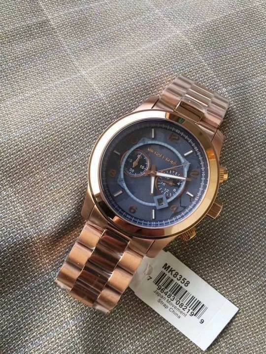 Michael kors hunger clearance stop watch rose gold