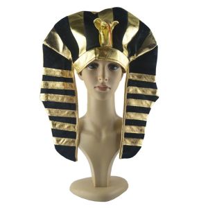 ZHONGMEET Snake Head Halloween Pharaoh Hat Headpiece Halloween Party Decorations Egyptian King Hat Funny Masquerade Party Lady