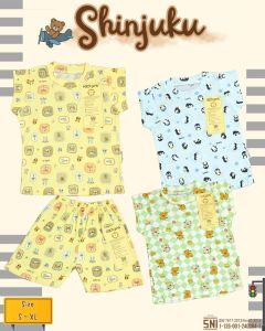 Paket Baju Bayi Setelan Singlet Kutung Kaos Anak Ridges 3pcs Shinjuku / Setelan Bayi Kutung / Setelan Bayi Laki-laki dan Perempuan / Baju Bayi adem / Baju Santai Anak