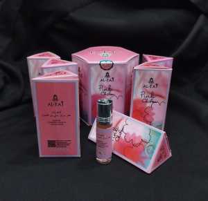 Parfum Non Alcohol Aroma Pink Chiffon Original Al-Taj Import Kemasan 6pcs/Box