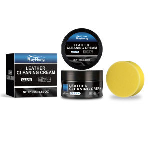 Rayhong Leather Cleaning Cream Long Lasting Leather Maintenance Car Seat Sofa Scratch Cracks Care for Leather Pant Bag Shoes Furniture Leather Cleaning Cream Long Lasting Leather Maintenance Car Seat Sofa Scratch Crack Restoration Interior Polishing Stain