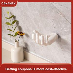 【CANAMEK】 Nhựa Tường Móc Tự Dính Tay Hình Dạng Móc Áo Móc Không Khoan Cọ Hình Móc Treo Tường Đa Chức Năng Cho Nhà Văn Phòng