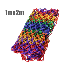 1x2m Anti-Fall Child Safety Net Colorful Nylon Rope Net Stair Balcony Protective Net 5cm Net Hole