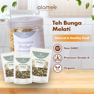 ALAMEE Teh Bunga Jasmine Tea Flower Melati Organik Jasmin Herbal Kering
