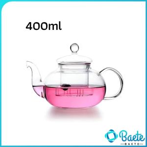Baete 400ml 600ml Heat-resistant Glass Tea Set with Filter Tea Pot Transparent Teapot