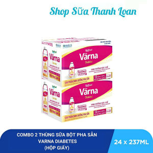 (HSD T10-2026) COMBO 2 Thùng 24 Hộp Sữa Pha Sẵn Varna Diabetes 237ml - Sữa Cho Người Tiểu Đường.