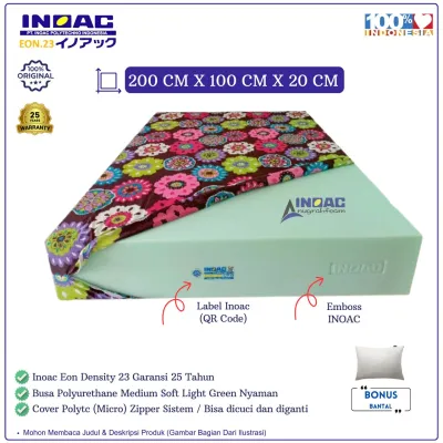Kasur Busa INOAC 200 Cm x 100 X 20 Cm EON LG - Busa Density 23 Nyaman & Awet