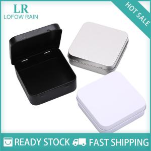 LF Wholesale✨Flash Sale ✨ Ministar กล่องดีบุกโลหะขนาดเล็กกล่องใส่เหรียญเครื่องประดับแบบพับได้พร้อมฝาปิด