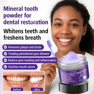 Teeth Whitening Powder Oral Care Powder / Mild Stain Removal Whitening / Daily Oral Care For Adults / Cleans Protects Teeth Boosts Confidence