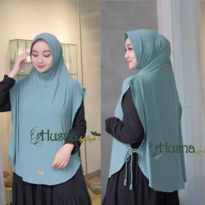 Hijab khadijah cardi pet ropel tali kepang Husna