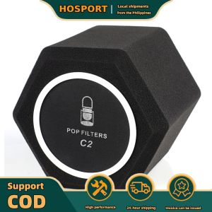 【HOSPORT】 C2 Mini Studio Microphone Screen Filter Recording Noise Reduction Wind Screen