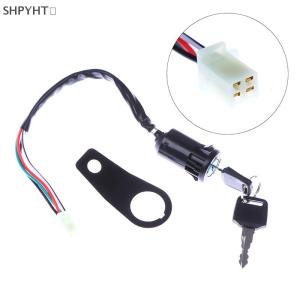 SHPYHT✨ 1 Set DIY Accessories Universal Motorcycle Start The Ignition Switch Lock Key With Bracket For Most 50cc 70cc 90cc 110cc 150cc