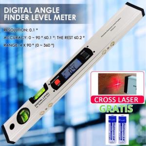 Kaisi Alat Ukur sudut kemiringan Waterpass Inclinometer Digital Level 90 Degree 400mm Magnetics