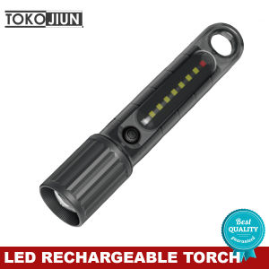 Senter LED Torch Flashlight Sinar Super Terang Bisa Zoom