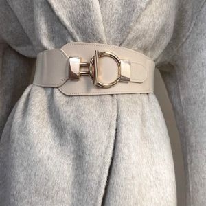 NEXTYOO Đàn hồi đa năng Dây lưng Không cần đấm Da PU Dây lưng quần Thời trang Dây thắt áo len Thắt lưng bản rộng Áo vest