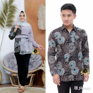 COUPLE KEMEJA BLUS KOMBINASI BRUKAT