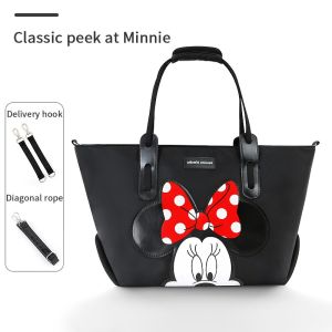 Disney Mickey Mouse Baby Diaper Tote Bags Maternity Mommy Bags Baby Stroller Bag With Hook Waterproof Antifouling Storage Bag