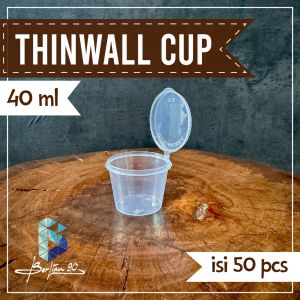 Thinwall Cup 40 ml: Kemasan Mini Praktis untuk Puding Jeli Minuman Dingin dan Snack Box & Dessert
