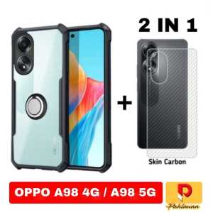PROMO PAKET 2 INC 1 CASE OPPO A18 2023 / OPPO A98 4G / OPPO A98 5G 2023 / OPPO A38 4G / OPPO A38 4G NFC 2023 / OPPO A58 4G / OPPO A78 4G / OPPO A17 / OPPO A17K SOFT HARD CASE SUPER SLIM EXCELLENT RINGK