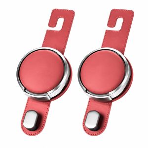 JBMBHC 1/2PCS Foldable Car Seat Cup Holder And Hook 2 In 1 Space Saving Headrest Mount For Bubble Tea Water Bottle Bag Hanger Car Interior Decor
