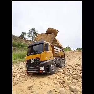 ST[Fast Delivery][Original Available]HuiNa 1573 1/14 RC Truck 10 Channel 2.4G Remote Control Loader Truck Engineering Vehicle RC Toy Gift for Boy