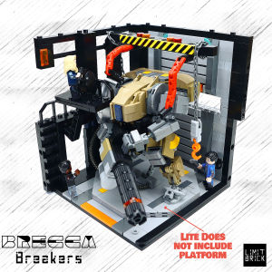 LimitBrick Hangar Midnight Lite MOC Mech Base Building Blocks