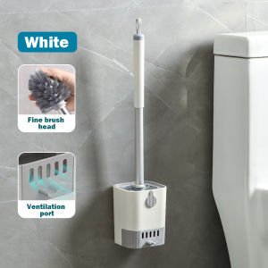New Toilet Brush Set Long Handle Multi Purpose Toilet Cleaning Brush with Base Holder