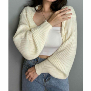 PRETTY STYLES - REALPICT! Atasan Cardigan Wanita LIAM OVERSIZE CROP CARDIGAN Kekinian Fashion Cardigan Lengan Panjang Fashion Rajut Terbaru