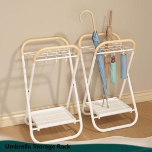 PRIMEPICKGLOBAL Drainage Umbrella Storage Rack Metal Large Capacity Umbrella Holder Durable Sturdy Umbrella Storage Device Home