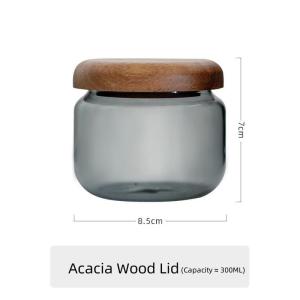 Omk phong cách Nhật bản thực phẩm lưu trữ container kín xe tăng kín hạt cà phê lưu trữ container trà lưu trữ xe tăng thực phẩm lưu trữ bộ đựng lọ thủy tinh kín gió lọ thủy tinh container lọ thủy tinh với nắp tre