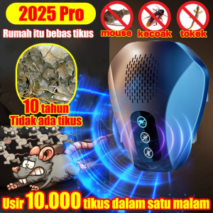 MOCHICO Pengusir Tikus Listrik Aman Untuk Anak & Hewan Pengusir Tikus Efisien Pengusir Tikus Ultrasonik Alat Pengusir Tikus Anti Tikus Pest Repeller Pest Reject Alat Pengusir Kecoa Nyamuk Tikus Serangga Semut