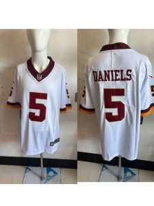 2026 NFL football jersey short-sleeved Commanders team black and white second-generation embroidery in stock