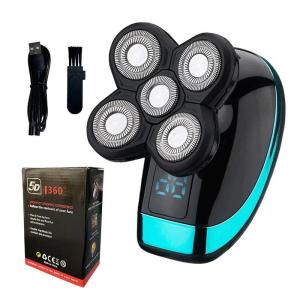 Máy Cạo Râu Điện 5 Trong 1 Cho Nam Đầu Hói Kẹp Tóc Mũi Tông Đơ 5D Lưỡi Nổi Đầu Cạo Râu Dao Cạo Râu Có Thể Sạc Lại2026