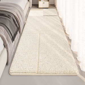 HANGDIAN พรมและเสื่อ ห้องน้ำ แผ่นกันลื่นห้องน้ำ แผ่นกันลื่นในห้องน้ำ ผ้าเช็ดเท้า หนา พรมปูพื้นห้องนอน พรมขนแพะผ้าห่มข้างเตียงนอนปลอดเสื่อกันลื่นสำหรับห้องน้ำแผ่นสำหรับห้องนั่งเล่นรองโต๊ะตั้งพื้นกาแฟทนต่อสิ่งสกปรกและทนต่อการสึกหรอ