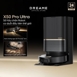 Dreame X50 Pro Ultra Robot hút bụi thông minh | lực hút 30.000Pa | lau sàn nước ấm 40°C | BH 24 tháng