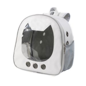 Backpack Lightweight Half-open Zipper Cat Backpack Breathable Waterproof Oxford Cloth Extra Space