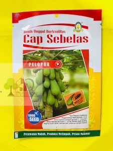 Benih Pepaya California PELOPOR Cap Sebelas isi 60 biji joss tenan!!!