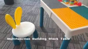 Multifunctional building block table for kids Meja Mainan Kanak Kanak 542pcs building blocks huge table and free chair