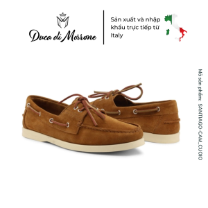 Giày Lười Loafer Nam DUCA DI MORRONE Da Lộn Cao Cấp Thiết Kế Dây Buộc Lạ Mắt - Sản xuất và nhập khẩu CHÍNH HÃNG tại ITALY - SANTIAGO-CAM