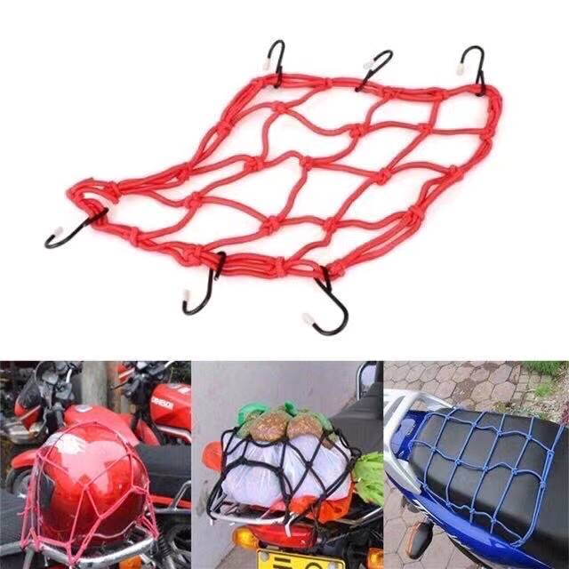 1pcs Motorcycle Cargo Net Luggage Rope Telescopic Elastic Helmet
