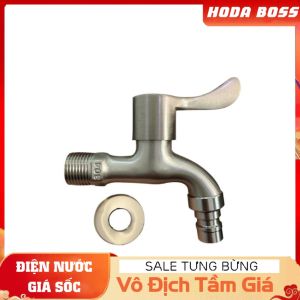 Vòi nước vòi hồ tay gạt Inox SUS304 cao cấp vòi nước xả siêu mạnh nhanh chóng với phi 21 dễ dàng lắp đặt