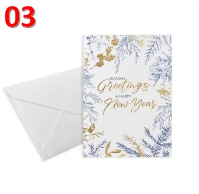 [GC 29] Xmas Greeting Card | Gift Card | Christmas Card | Xmas Card | Seasons Greetings | Gold Stamping