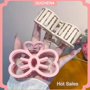 GUCHEN4🎀 Hàn Quốc Dễ Thương Bowknot Tóc Clip Nhựa Claw Clip Kẹo Màu Cua Tóc Clip Cho Cô Gái Ngọt Ngào Tóc Claw Phụ Kiện Tóc Cho Phụ Nữ