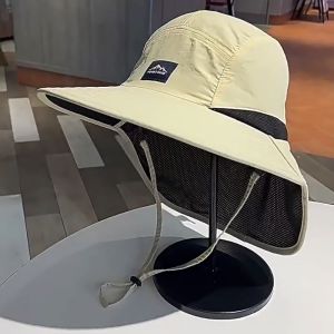 BETTERFORM Wide Brim Fisherman Hat Sunscreen Cap Bucket Hat Hiking Hats Quick-Drying Sun Hat