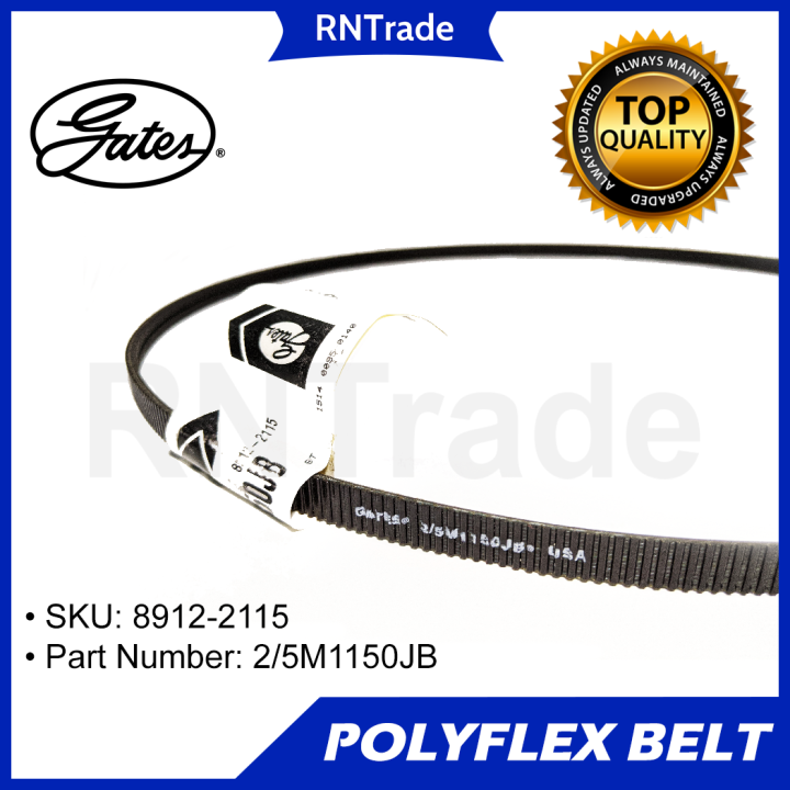 GATES Polyflex Belt 2/5M1150JB Polyflex® JB Light Duty vbelt 89122115