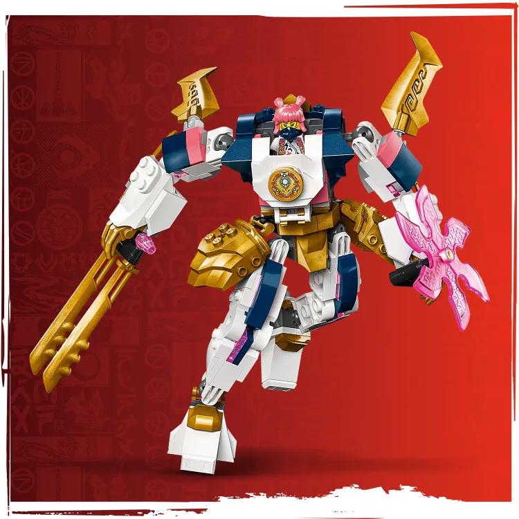100% ORIGINAL】LEGO NINJAGO 71807 Sora's Elemental Tech Mech Toy