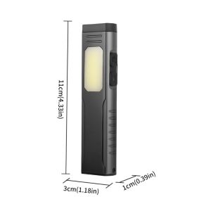 FOUNDTWO Dual XTE Lights USB Rechargeable Flashlight Audible Buzzer ic Attachment EDC Flashlight Featuring Flash Light ic Work Light Emergencies
