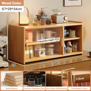 𝐓𝐀𝐁𝐋𝐄𝐓𝐑𝐎𝐕𝐄 Kitchen Cabinet Kabinet Dapur 1/2/3 Layers Storage Cabinet With 2Drawer Rak Kabinet Kayu 置物架